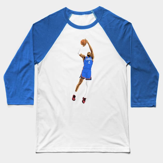 Shai Gilgeous-Alexander OKC Baseball T-Shirt by knnthmrctn